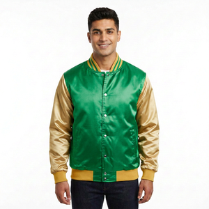 Custom Satin Varsity Jacket Mens Wholesale College Letterman Jacket Custom Logo Embroidery <b>Patch</b> Printing Bulk Label Vendor Bulk - Product Image 6