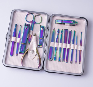 High Quality 6 -Piece Stainless Steel <b>Manicure</b> Pedicure <b>Kit</b> with 5-in-1 Nail Clipper in Portable Case for Adults - Product Image 4