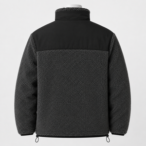 Men Polar Sherpa <b>Jacket</b> Made With Soft Plush Fabric And A Comfortable Silhouette For Cold Days Travel Hiking & Casual Activities - Product Image 6