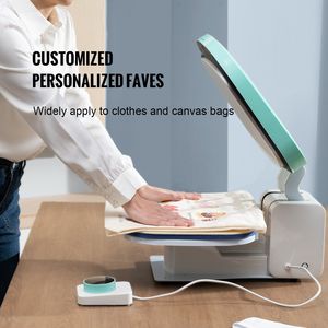 เครื่องรีดร้อนอัตโนมัติแบบสมาร์ทสำหรับเสื้อยืด พร้อมแผ่นไมก้าขนาดใหญ่ ดีไซน์ปุ่มหมุนใช้งานง่าย ให้ความร้อนอย่างรวดเร็วและมืออาชีพ - Product Image 5