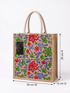 Sacs fourre-tout en jute écologiques en gros, personnalisables avec logo imprimé, réutilisables, avec fermeture éclair, pour courses, coton, plage - Product Image 5