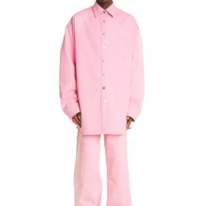 เสื้อเชิ้ตยีนส์ดีไซน์เฉพาะสำหรับผู้ชาย สีสันปรับแต่งได้ แขนสั้น ทันสมัย เสื้อผู้ชาย - Product Image 6