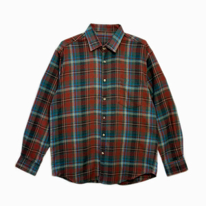 Camisa de franela Lumberjack OEM, suave, de algodón cepillado, a cuadros clásicos, de manga larga, con botones, a la moda, para otoño. - Product Image 1
