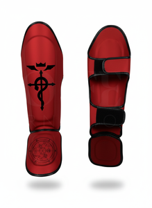 Protège-tibias de Muay Thai en cuir PU robuste à faible MOQ pour le kick-boxing, le MMA et l'entraînement d'arts martiaux - Product Image 3
