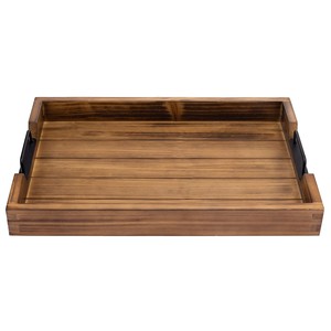 Wooden Serving <b>Tray</b> with Handles for Living Room Kitchen Dining Breakfast Coffee <b>Tea</b> Decorative <b>Tray</b> - Product Image 4
