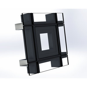 Système de mur-rideau en aluminium série 6000, profilés de façade en verre 6063 T5, système de mur-rideau Fravi pour bâtiments de grande hauteur - Product Image 2