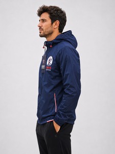 Chaqueta Cortavientos de Invierno para Hombre, Diseño de Logotipo Personalizado, 100% Poliéster, Impermeable, Ligera, con Cierre - Product Image 3