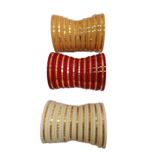 Ivory and Resin Ball-Shaped Religious Style Women's Wedding <b>Bangles</b> - Product Image 1