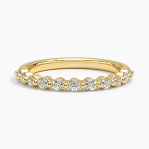 Delicado Anillo de Eternidad Completa con Diamantes Redondos Engastados en Puntas LR - Product Image 1