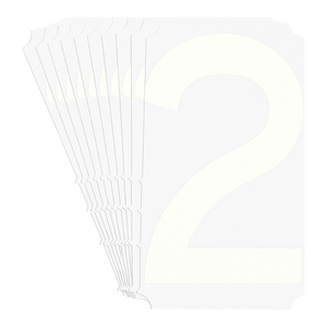 Lettres et chiffres gothiques auto-espacés Brady White pour étiquettes industrielles 4 pouces - Product Image 3