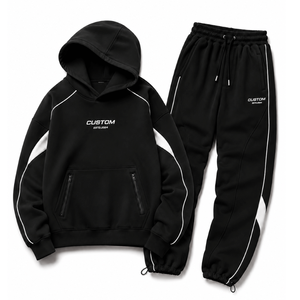 Men's Lightweight Tracksuit Hooded Sweat <b>Set</b> for Running Fitness and Travel - Product Image 3