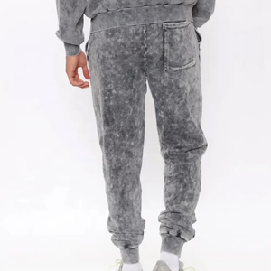 Men <b>Tie</b> <b>Dye</b> Hooded Sweatshirt Tracksuit <b>Set</b> Full Length Loose Fit Cotton Autumn Casual Wear With Side Pockets Elastic Waist - Product Image 3