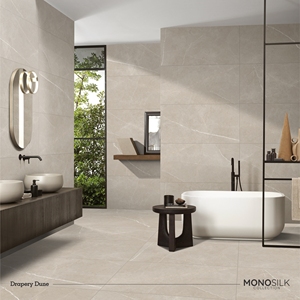 Promotion Stock : Carreaux de Sol et Mur en Porcelaine Polie Effet Marbre Brun Glacé 60x120 à Motif Aléatoire pour Salle de Bain - Product Image 4