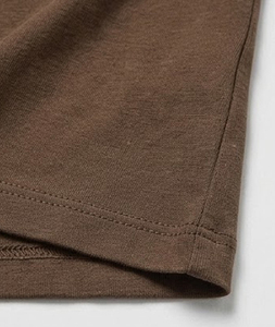 T-shirt d'été à épaules tombantes pour homme, léger, à manches courtes, streetwear pour homme, 100% coton, col en V - Product Image 5