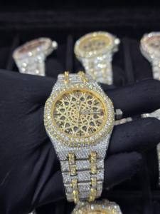 Relojes de Lujo Pahal Jewels para Negocios, con Diamantes Moissanite, Movimiento Automático, Caja de Acero Inoxidable, Esfera con Agujas, Cristal de Zafiro - Product Image 3