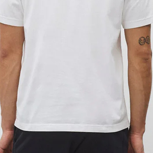 T-shirt noir à col rond pour homme, design classique uni, coupe ample, coton / polyester / prix de gros, tendance, décontracté, à porter tous les jours - Product Image 6