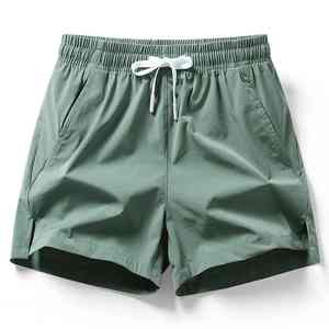 Pantalones cortos casuales de primera calidad, 100% algodón, corte informal, suaves, transpirables, para verano, con bolsillos, para uso diario y al aire libre. - Product Image 6