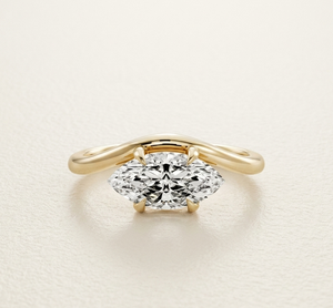 Marquise Moissanite <b>Solitaire</b> <b>Ring</b> 925 Sterling <b>Silver</b> Yellow Gold Plated Engagement <b>Ring</b> Promise Wedding Anniversary Gift - Product Image 3