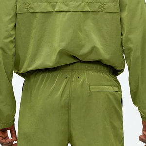 High Quality Men Winter Casual Polyester/Cotton 2 Piece Running Zipper Windbreaker Shorts and Jacket <b>Set</b> 2026 - Product Image 6