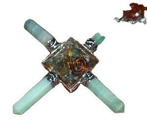 Curativo Green Jade Angel Generator Fengshui productos de piedra curativa - Product Image 3