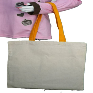 Sac fourre-tout en coton biologique réutilisable avec logo personnalisé, en toile, pour extérieur, avec poignée supérieure et fermeture éclair, promotionnel, écologique, taille moyenne - Product Image 6