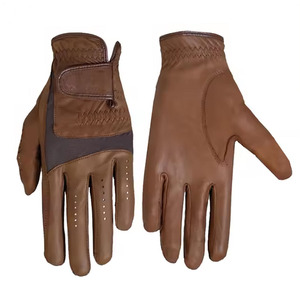 Custom Leather Horse Riding Gloves Full Finger Breathable Lightweight <b>Equestrian</b> Gloves Unisex Summer Outdoor Sports Training - Product Image 2