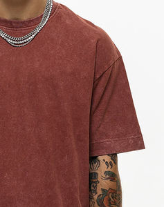 T-shirts personnalisés délavés au soleil, effet pierre, délavés à l'acide, vintage, style rétro, grande taille, coupe carrée, vierges, effet usé - Product Image 4