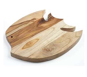 Planche à découper en bois tendance pour couper le fromage, la viande, le poisson, planche à découper et à charcuterie design, décoration et accessoires de cuisine - Product Image 1