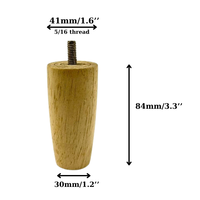 Natürliche Holzmöbelbeine Ersatz-Sofafüße Holzschrank-Tisch-Stuhlbeine OEM-Fabriklieferung