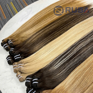 Cheveux Rusa Double Drawn pour extensions capillaires, 100% cheveux humains vierges vietnamiens, 100g, fournisseur, best-seller - Product Image 1