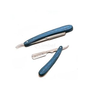 Navaja de Afeitar Recta Ultraligera con Patrón de Fibra de Carbono para Barbería Profesional y Delineado de Precisión - Product Image 6