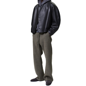 Custom Men's Full Grain Cow <b>Leather</b> Raglan Bomber <b>Jacket</b> Luxury Oversized Outerwear Private label <b>leather</b> top OEM Manufacturer - Product Image 3