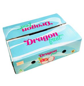 Empaque de Cartón Corrugado Rectangular Plegable Personalizable OEM para Fruta del Dragón, Impresión Flexográfica UV, Materiales Reciclados - Product Image 4