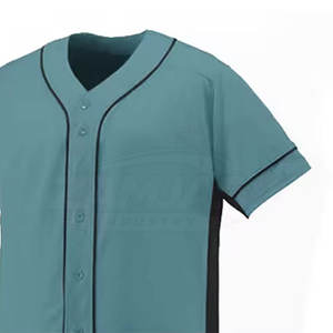 ชุดยูนิฟอร์มเบสบอลคุณภาพดีที่สุด ผลิตจากวัสดุคุณภาพเยี่ยม พร้อมกางเกง ชุดยูนิฟอร์มเบสบอลแบบเรียบสีพื้นสำหรับเยาวชน ติดกระดุม - Product Image 4