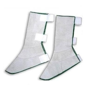 Heavy Duty Cowhide Suede Leather Fire Flame Retardant Eco-Friendly 500-1000C Heat Resistant Anti-Cut Protective Welding Leg - Product Image 1