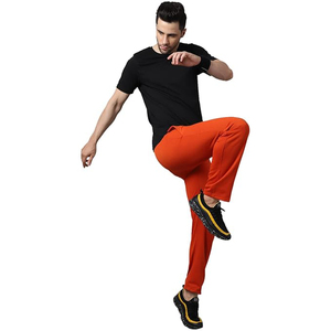 Pantalon de jogging en molleton bouclette pour homme, 260 g/m², poids moyen, respirant, printemps-automne, avec revers élastiques, vierge, vente en gros - Product Image 5
