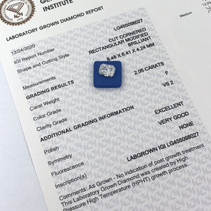 Diamants de laboratoire taille princesse de 1 à 3 carats, certifiés IGI, excellente taille, couleur VS1 VVS2 D pour bijoux - Product Image 2