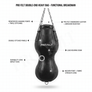 Saco de Boxeo de Doble Extremo Personalizado OEM ODM, Saco de Boxeo de Cuero para Entrenamiento de MMA, Saco de Boxeo de Velocidad y Reflejos con Cadenas para Gimnasio y Entrenamiento en Casa - Product Image 2