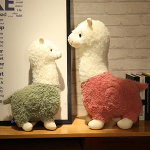Peluche d'alpaga mignonne, jouet en peluche doux, 31cm-50cm, couleur blanc, vert, rose, pour enfants, cadeau unisexe - Product Image 3