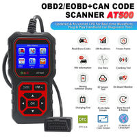 Escáner OBD2 AT500, Herramienta de Diagnóstico de Automóviles de 12 V, Lector Profesional de Códigos de Error del Motor para Todos los Automóviles, Transmisión de Datos en Tiempo Real, Nuevo