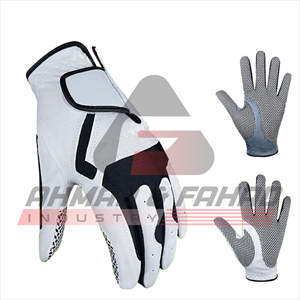 Guantes de Cuero Cabretta Ultra Duraderos para Golf, Protección de Muñeca, Guante de Golf con Logotipo Personalizado, Guante Blanco de Golf - Product Image 3