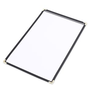 Cubierta de Menú Negra de un Solo Volumen, 1 Página, 8.5x14 Pulgadas, Diseño Elegante - Product Image 2