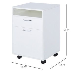 White Storage File Cabinet - Product Image 3