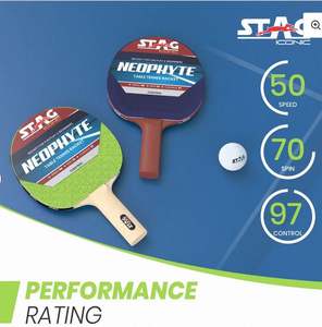 Raquettes de tennis de table TT de nouvelle conception, style moderne, haute durabilité, légères, contrôle optimal à bas prix, fournisseur indien. - Product Image 6