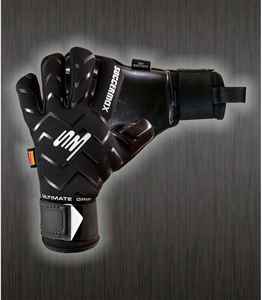 Gants de gardien de but en microfibre hybride noire, adhérence ultime, coupe négative, protection des doigts, unisexe, pour entraînements et matchs - Product Image 2