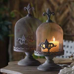 Vintage Metal Candle Holder Lantern Decorative Hollow Candle <b>Stand</b> For Home Wedding Party Table Garden Decoration - Product Image 1