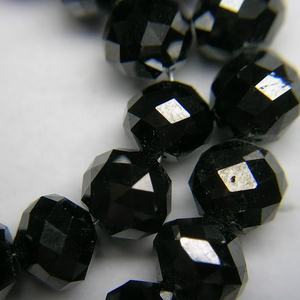 Cuentas sueltas de corte de Diamante Negro facetado natural para la fabricación de joyas, pulseras, collares, pendientes - Product Image 3