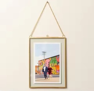 Metal Glass Photo <b>Frame</b> Hanging Wall <b>Picture</b> Display <b>Frame</b> Elegant Home Interior Decoration Luxury <b>Frame</b> - Product Image 1