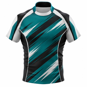 เสื้อรักบี้แบบกำหนดเองปี 2026 โลโก้ด้านหน้า สำหรับผู้ใหญ่ทุกเพศ บริการ OEM ผ้าตาข่าย แห้งเร็ว ระบายอากาศได้ดี ไซส์พลัส โพลีเอสเตอร์ 100% - Product Image 5