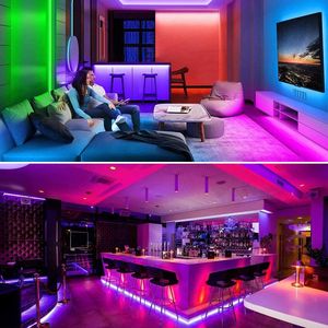 Striscia LED RGB da 5m (16.4FT) con cambio colore, impermeabile IP65, dimmerabile, 5050 LED, lampada decorativa, 150 LED RGB - Product Image 5